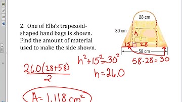 11 2 Area of Trapezoids, Rhombi and Kites