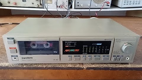 Conserto: Antigo Tape Deck Gradiente DS40 (1983)