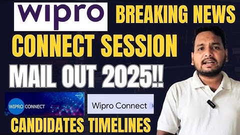 🔥 Wipro Connect Session Mail Out 2025 | Survey Mail & Offer Letter Update | Training Mail Started!