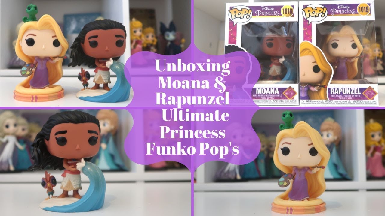 Unboxig Disney's Moana & Rapunzel Ultimate Princess Funko Pop's - YouTube