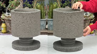 Simple and Creative - Creating Cement Plant Pot For Your Garden