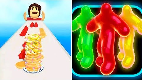 Pancake Run & Blob Runner- All Levels Gameplay Android iOS