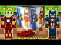 MINI GAME : MARVEL LUCKY BLOCK BEDWARS ** THỬ THÁCH T GAMING TRỞ THÀNH SIÊU ANH HÙNG BẤT TỬ ??