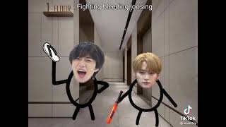 STRAY KIDS stick man feat. BTS, ENYHPEN,TXT💀😂