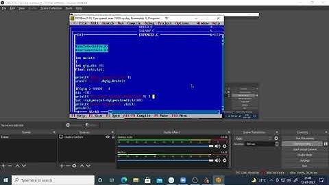 Cursor is blinking in Turbo C/C++ .