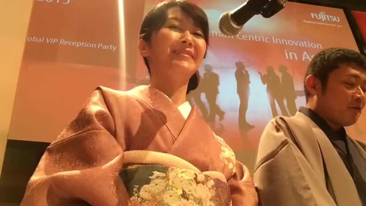 レセプション英語司会 バイリンガルMC野口美穂 富士通フォーラム2015 Fujitsu Forum 2015 Global VIP Reception MC
