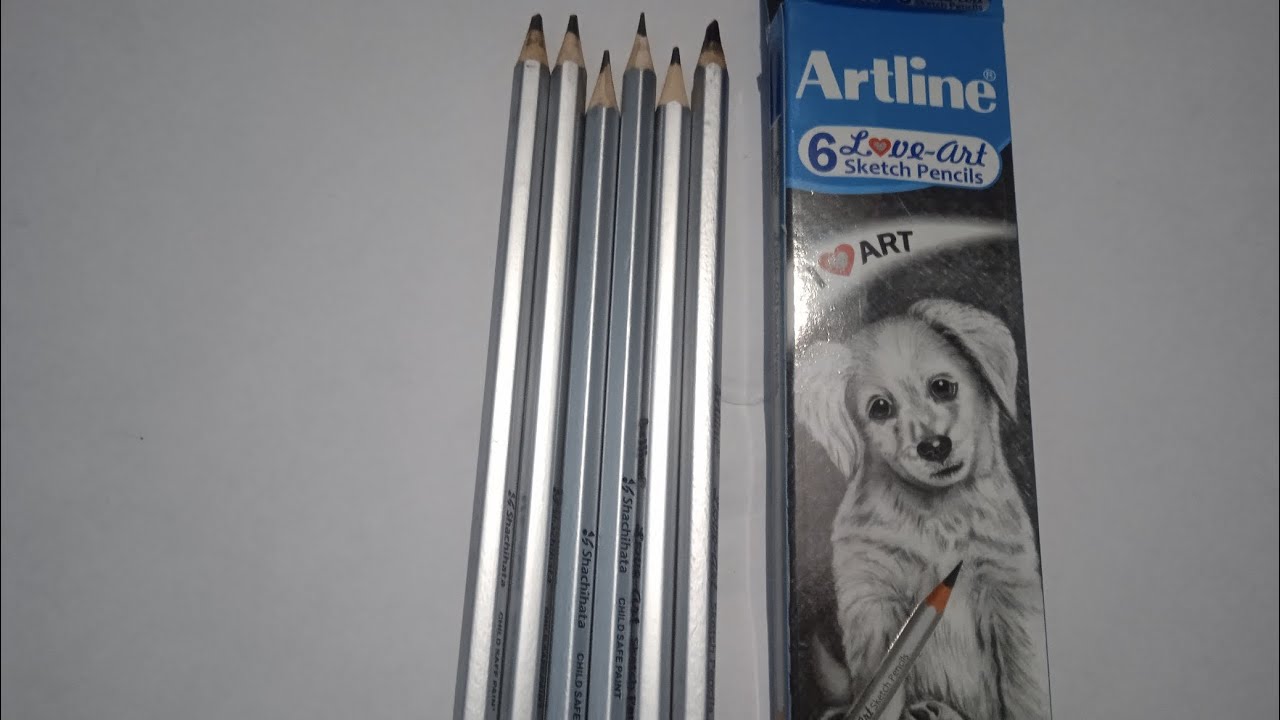 Artline 6 Love Art Sketch Pencils HB, 2B, 4B, 6B, 8B, 10B Pencils -PACK OF 1