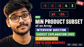 Min Product Subset GFG | Easiest Explanation | 2 Approaches | MAANG Interview | Solve In Seconds