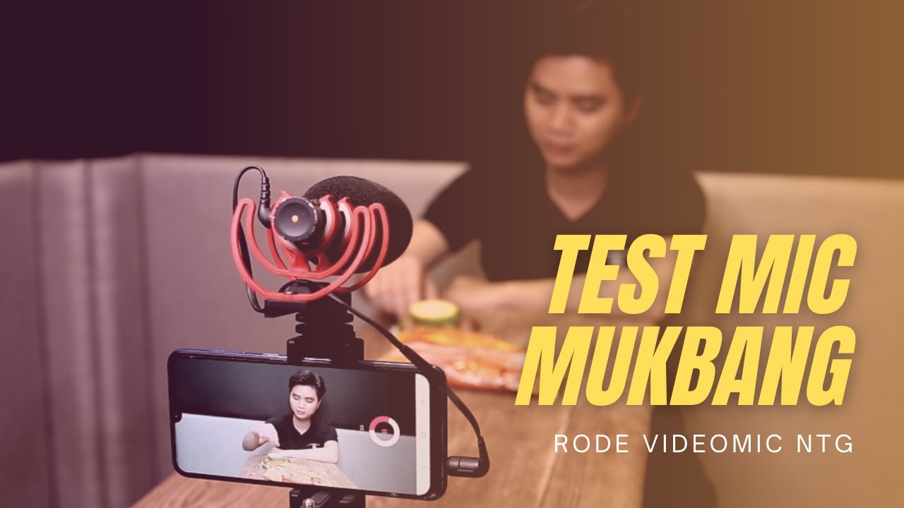 Test mic quay video ăn uống ASMR Mukbang bằng điện thoại - YouTube