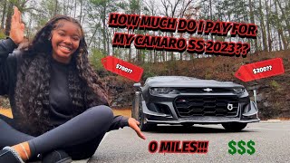 HOW MUCH DO I PAY FOR MY 2023 CAMARO SS AT 19??!! | 0 MILES & LOW APR |