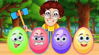 Surprise Eggs 2D Cartoon | Tigiboo | Kids Song Nursery Rhymes