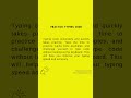 Here are some tips for typing code efficiently and accurately in an editor