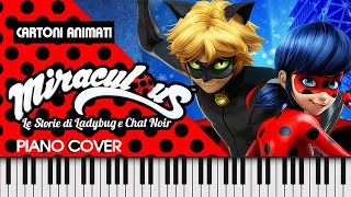 Miraculous Ladybug Theme Song Piano Cover 🎼🎹🎶 Suonare alla tastiera le sigle dei cartoni animati . Resimi