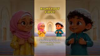 Masjid Fun! 👣 Dua for Entering the Masjid #Shorts
