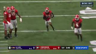 This is crazy Georgia runs back the blocked Field Goal for a touchdown