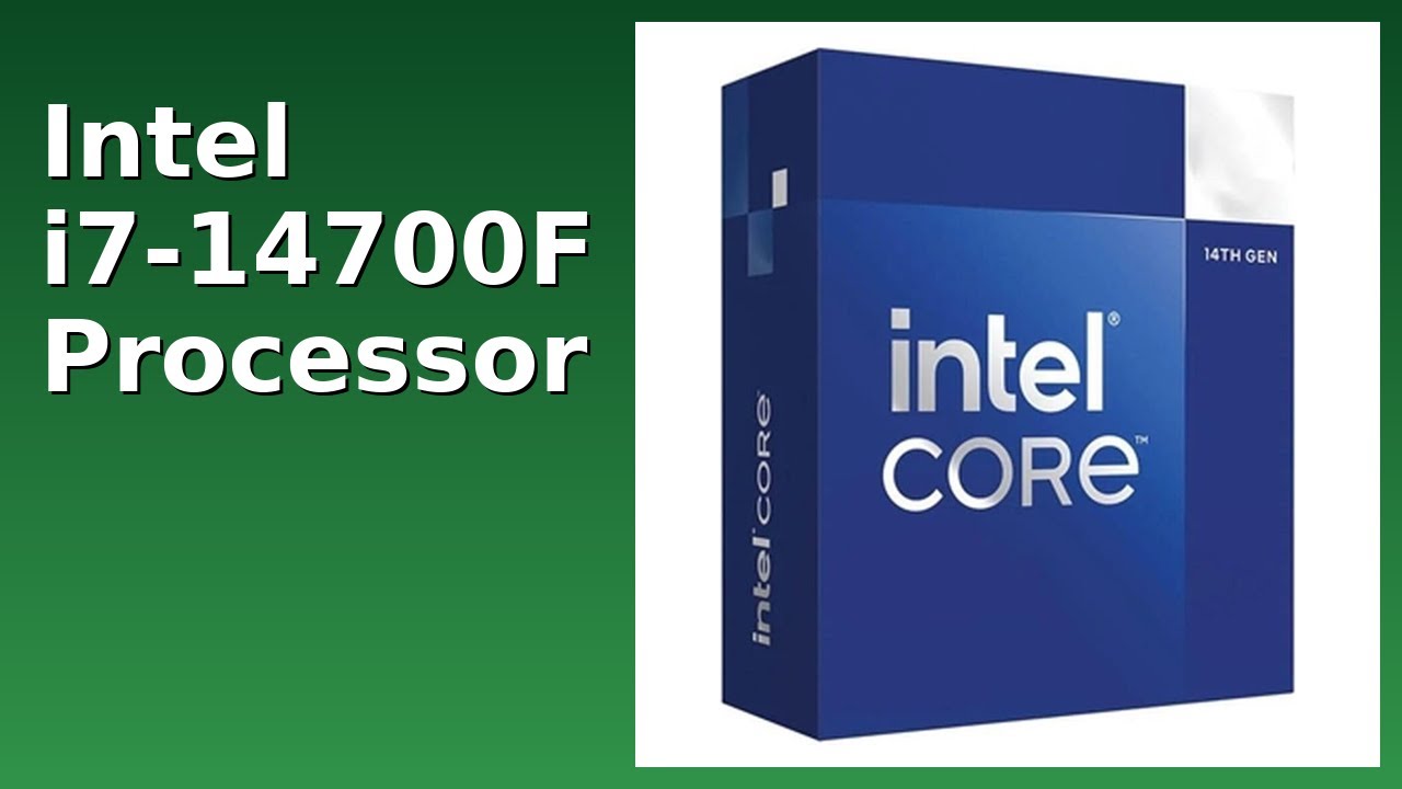 REVIEW (2026): Intel i7-14700F Processor. ESSENTIAL details. - YouTube