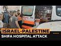 Ambulance convoy hit in attack outside Gaza’s biggest hospital | AJ #shorts