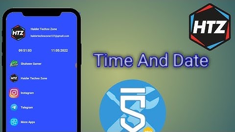 How to Show Time And Date In Sketchware  //#haidertechnozone #786