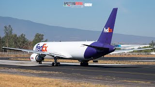Boeing 767-3S2F de FedEx Express Despegando del Aeropuerto Internacional de Guadalajara