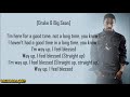 Big Sean - Blessings ft. Drake & Kanye West (Lyrics)