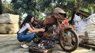 Download Lagu Girl's Challenge: Repair and restore a large-displacement motorcycle after 20 years of abandonment MP3