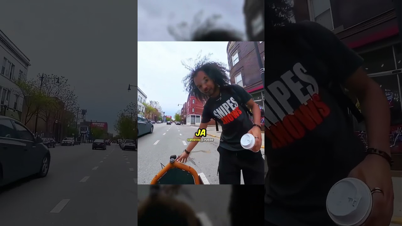 Ein Biker half einem Fußgänger den Bus einzuholen 🤝