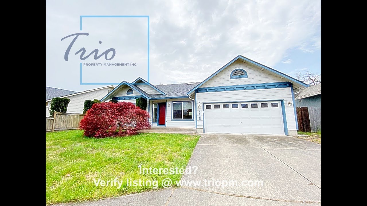 Eugene Homes for Rent 3BR/2BA by Property Management Companies in Eugene YouTube