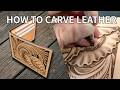 How to make a Hand Carved Leather Wallet | Full Process