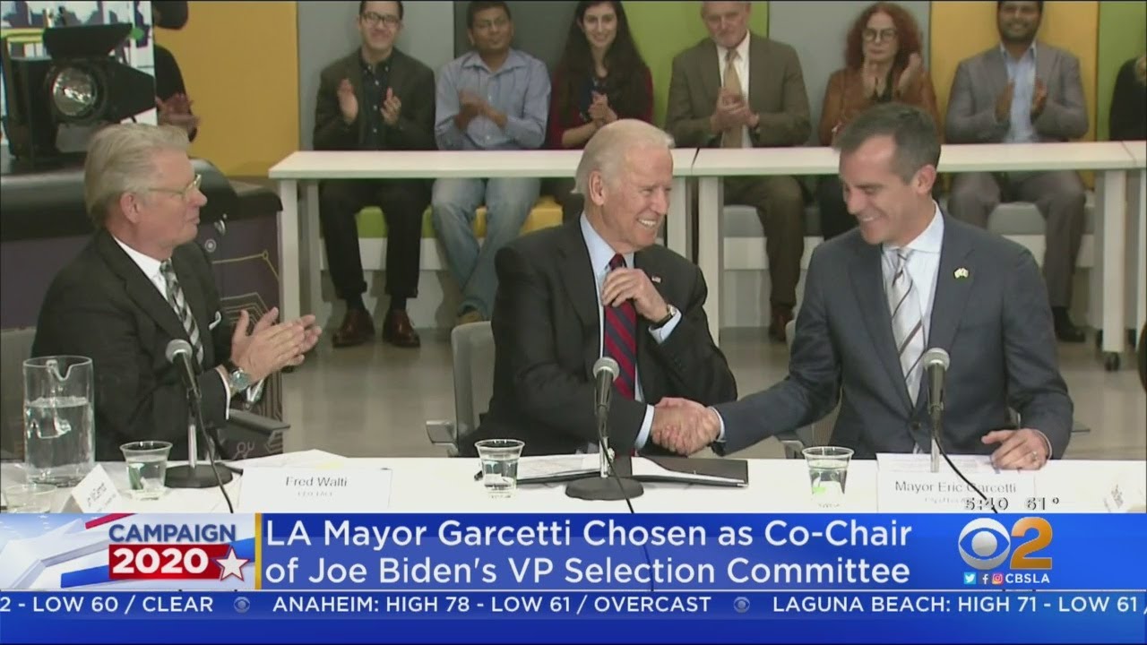 Mayor Eric Garcetti To Help Joe Biden Pick Running Mate