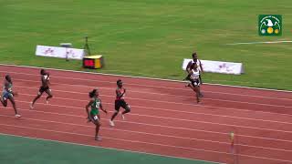 Blessing Okagbare wins women's 100m heat 3 at 12th All African Games, Rabat.