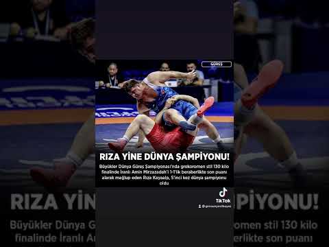 🇹🇷🇹🇷 RIZA KAYAALP 5. KEZ DÜNYA ŞAMPİYONU! 🤼🥇