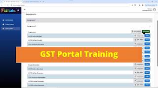 GST Live Portal Training