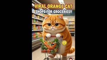 Meow Meow Song 😻💃 Orange Fat Cat Cartoon🤣🔥😍 Dhushtu Kokil #catdance #orangecat #cutecat #shortsfeed