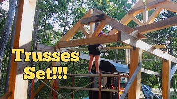 #117 THIS MADE IT EASY!  Wallenstein Logging #postandbeam #timberframe #firewood  #centralboiler