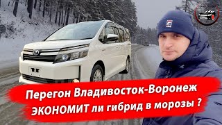 Зимний перегон Владивосток-Воронеж TOYOTA VOXY 1.8 HYBRID 2015 год.