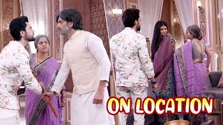 Kaisa Hai Yeh Rishta Anjana On Location : Anmol और Rajat बने चाचा-चाची, मरोड़ दिया Mridula का हाथ !