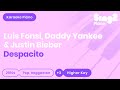 despacito higher piano karaoke luis fonsi daddy yankee justin bieber