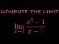 Computing a limit with Algebraic Techniques