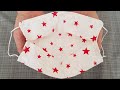 New version - NO FOG IN GLASSES - DIY Simple fabric face mask sewing tutorial, very fast and easy