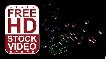 Free Stock Videos – abstract animated 3D particle spheres falling and bouncing and changing