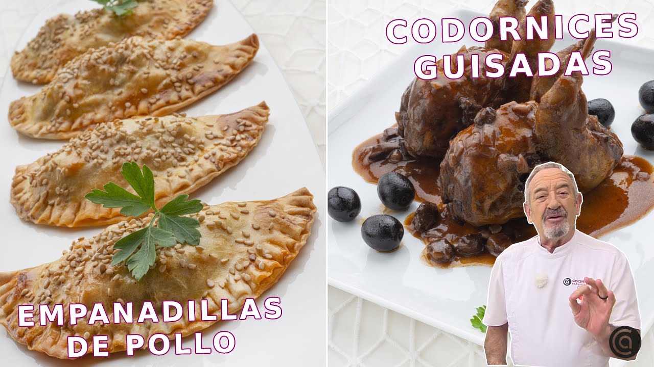 EMPANADILLAS de POLLO y CODORNIZ GUISADA // Recetas con Karlos Arguiñano