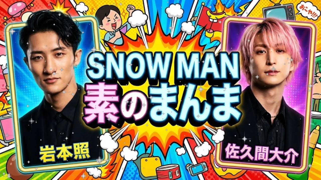 💛💗【神回】「うるさい！(笑)」佐久間大介の暴走を岩本照が止められない！？ニコイチのわちゃわちゃ30分！｜Snow Manの素のまんま