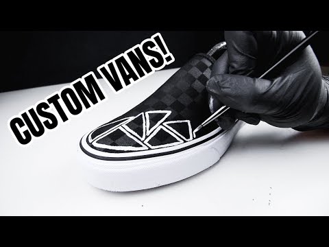 Custom Vans! 🎨👟 - YouTube