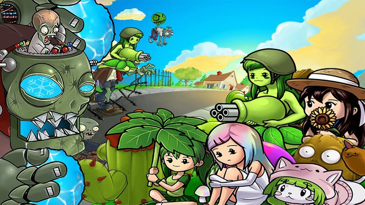 PVZ Anime Gatling Girl vs All Anime Pea vs ICE Dr. Zomboss | Plants vs ...
