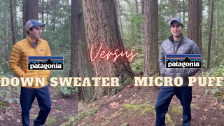 Micro & Nano Puff vs Down Sweater: Temp ratings & more