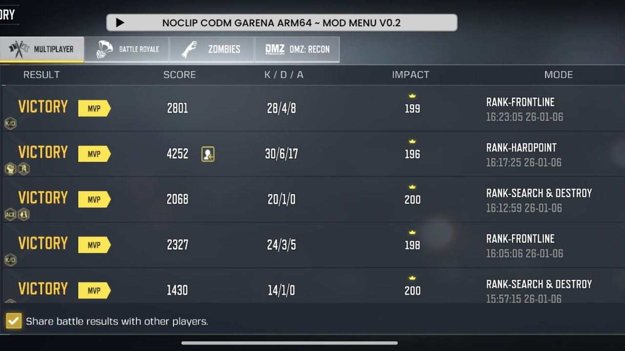 CODM - GRATIS APK MOD MENU GARENA 1.6.53 NEW UPDATE SAFE ‼️