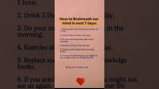 7 Daily Habits to Reprogram Your Mind & Change Your Life |#shorts #trending #viral #viralvideo