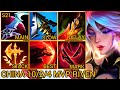 Super God Mode RIVEN In The Baron Lane - China Wild Rift New Build &amp; Runes By Tiarty