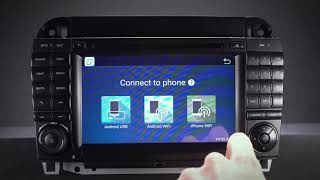 7' ANDROID 7.1 RADIO DVD GPS 2GB 4CORE HDMI MERCEDES BENZ S W220