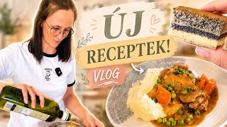 VLOG - Új recepteket teszteltem - Szaftos csirkeragu és Inteligens krémes